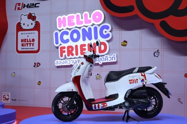 Lộ diện honda scoopy hello kitty limited edition chiều lòng các fan mèo hồng