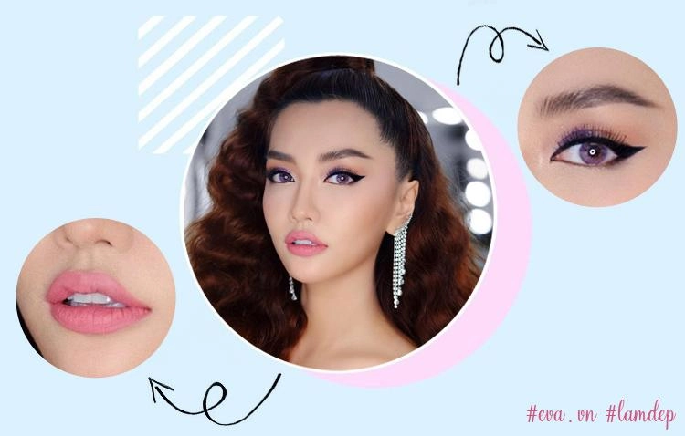 Nhìn quỳnh búp bê mai ngô đụng màu son mới thấy đã dùng tone cam thì đừng đánh mắt đậm