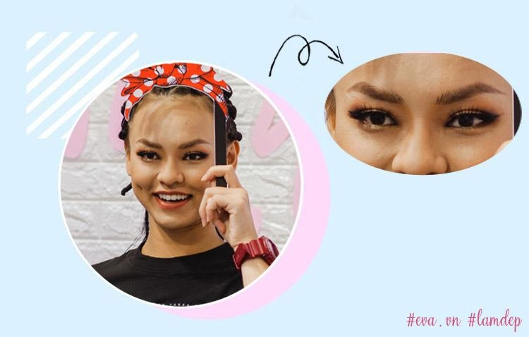 Nhìn quỳnh búp bê mai ngô đụng màu son mới thấy đã dùng tone cam thì đừng đánh mắt đậm