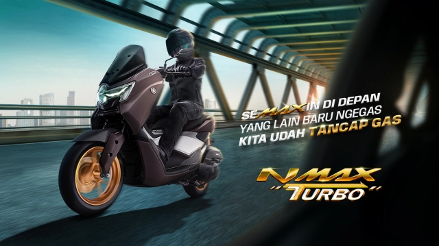 Nmax turbo 2025 chính thức lộ diện sở hữu cả trợ lực sườn và đồng hồ tft