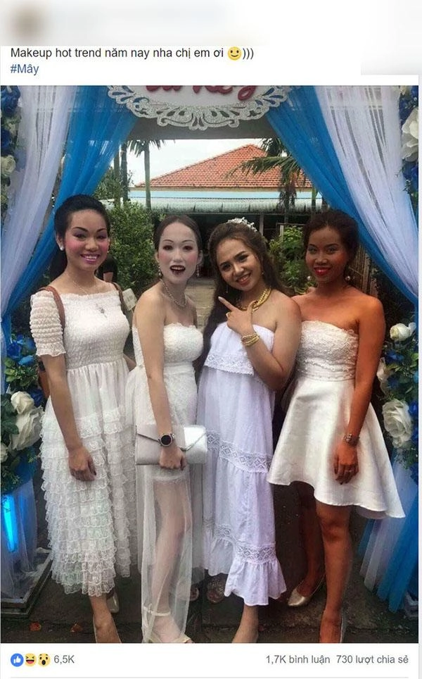 Sự thật đằng sau hình ảnh ba cô gái trang điểm như xác sống đi ăn đám cưới bạn thân
