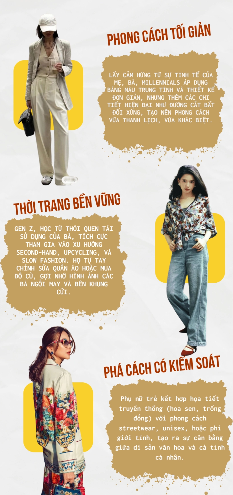 Trang phục của mẹ cá tính của con thời trang việt trong dòng chảy thế hệ