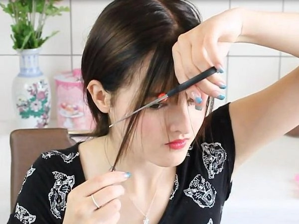 Tuần trước lỡ tay cắt cụt hôm nay có kiểu tóc ưng ý với cách làm tóc mái nhanh dài