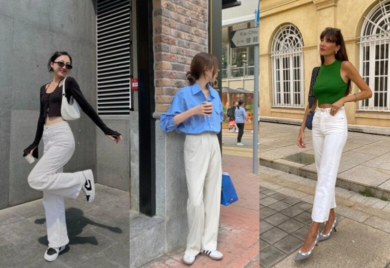 Vì sao phụ nữ 30 nhất định phải có 1 chiếc quần trắng 3 nên 3 không khi diện quần trắng để không bị phản chủ