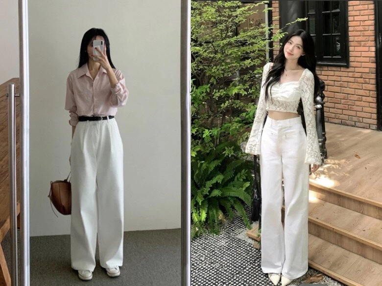 Vì sao phụ nữ 30 nhất định phải có 1 chiếc quần trắng 3 nên 3 không khi diện quần trắng để không bị phản chủ