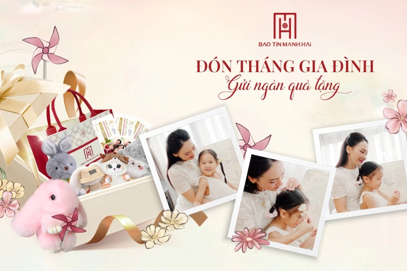 Xoay hạnh phúc chạm yêu thương tháng gia đình cùng bảo thanh