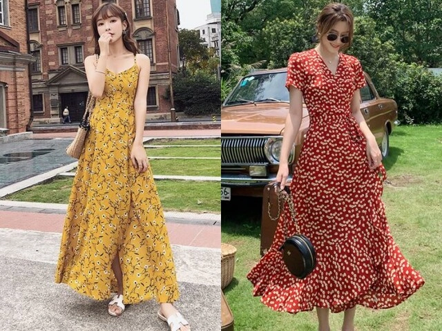 Xuống phố sáng thứ 7 với váy hoa sặc sỡ như tăng thanh hà mặc sao để trông điệu đà mà không sến