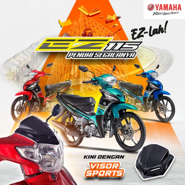 Yamaha ez115 2024 thay đổi diện mạo sau khi thừa kế di sản của yaz 125