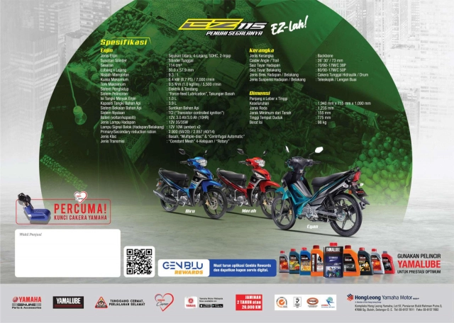 Yamaha ez115 2024 thay đổi diện mạo sau khi thừa kế di sản của yaz 125
