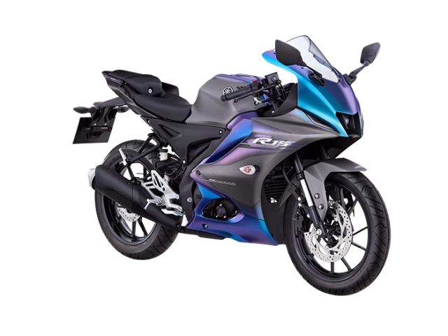 Yamaha r15 2025 ra mắt màu mới indigo gray đắt hơn trước đây