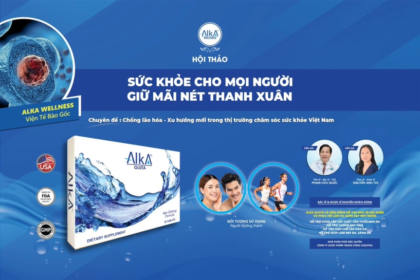 Alka gluta - trẻ khỏe và sở hữu làn da sáng rạng ngời
