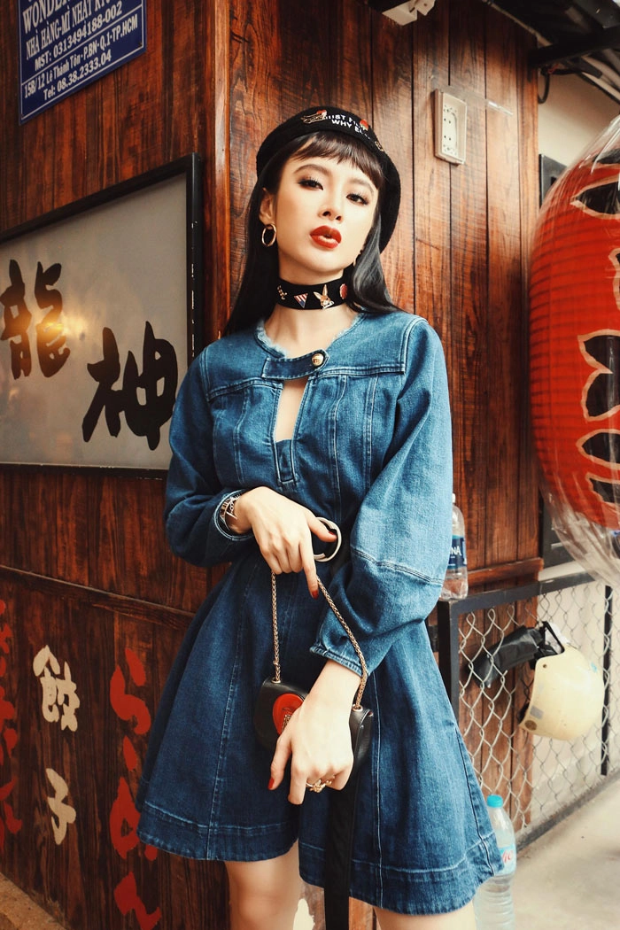 Angela phương trinh cực sexy đối lập hoa hậu thu hoài mộng mị với áo dài