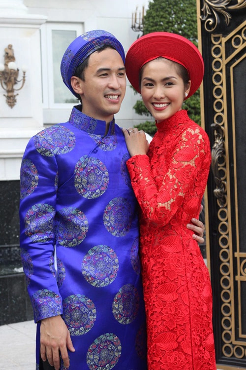 Áo dài ngày cưới của những người đẹp tăng thanh hà thu thảo thủy tiên có gì khác lạ