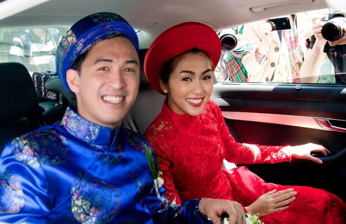 Áo dài ngày cưới của những người đẹp tăng thanh hà thu thảo thủy tiên có gì khác lạ