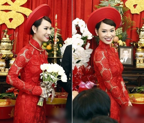 Áo dài ngày cưới của những người đẹp tăng thanh hà thu thảo thủy tiên có gì khác lạ