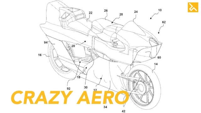 Bằng sáng chế xe máy này có kiểu dáng aero hoang dã nhất từng được thấy