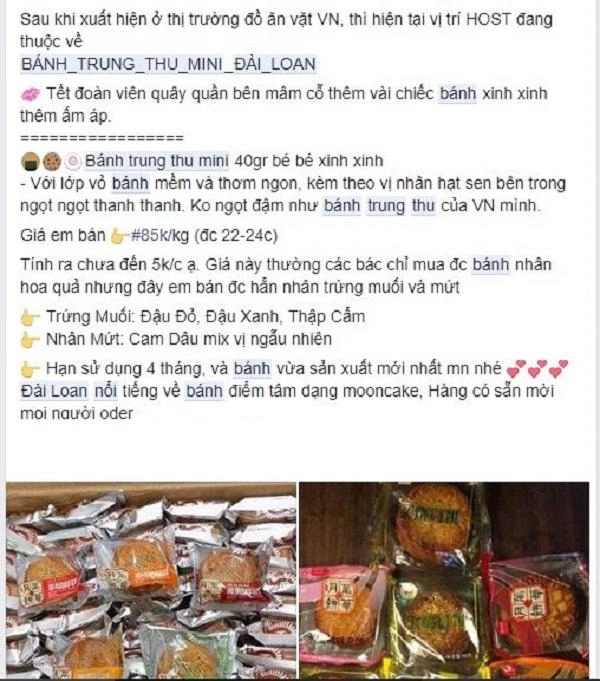 Bánh trung thu giá 3 nghìn đồngchiếc hạn sử dụng dài miên man khiến dân mạng phát sốt