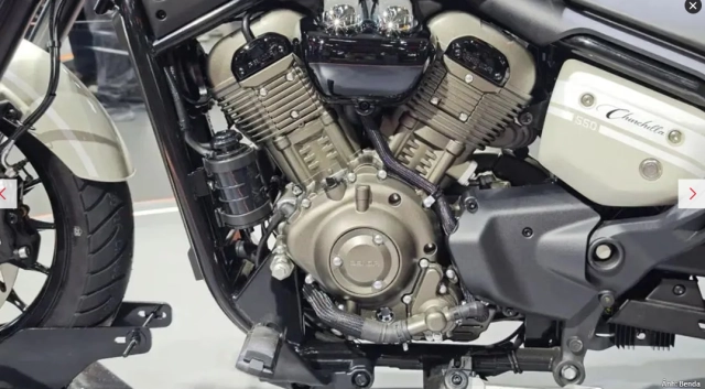 Benda chinchilla 550 cvt - mẫu bobber trung quốc với động cơ v2 và số tự động