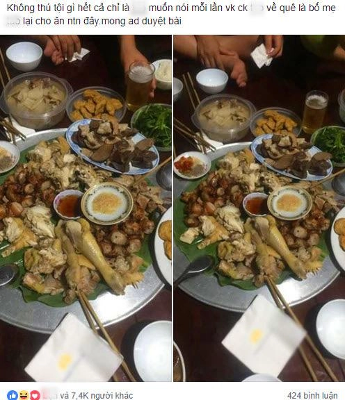 Các con ở thành phố về bố mẹ làm mâm cơm quê đầy ắp khiến dân mạng xúc động