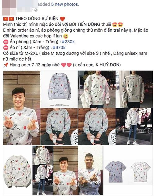 Các nàng ơi đã tậu áo đôi tiến dũng - đức chinh u23 để cổ vũ đội nhà chưa