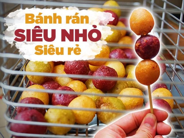 Cầm 7k ra phố ăn thỏa thích bánh rán mini vừa thơm vừa giòn nếm một lần nhớ mãi