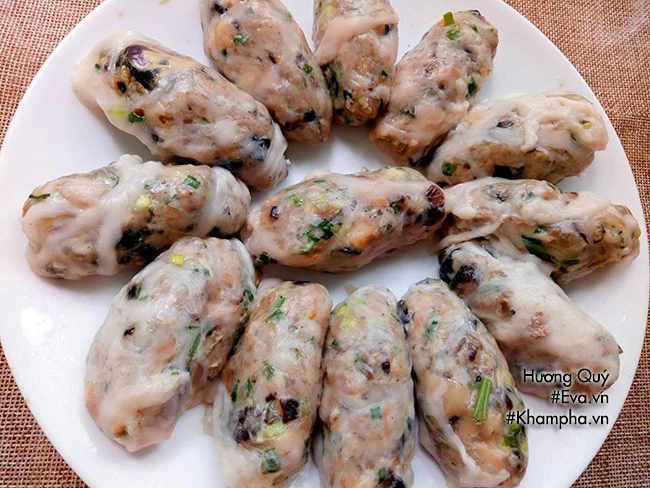 Chả ốc bươu cuốn mỡ chài lạ miệng đậm đà khó quên