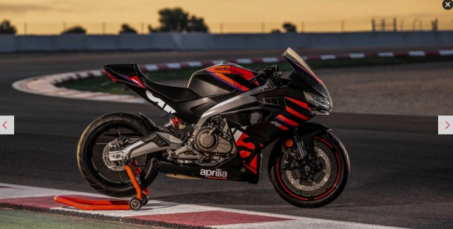 Chi tiết aprilia rs457 mới đã được giới thiệu với công suất 48 mã lực trọng lượng 159 kg