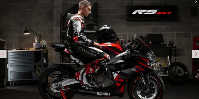 Chi tiết aprilia rs457 mới đã được giới thiệu với công suất 48 mã lực trọng lượng 159 kg