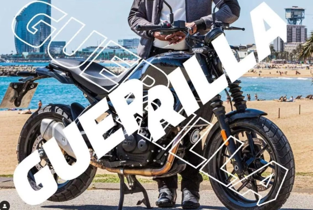 Chi tiết đầu tiên của royal enfield guerrilla 450 hoàn toàn mới