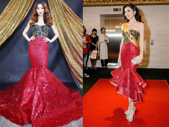 Chiếc váy xinh đẹp của huyền my hóa ra là đồ tái chế lại của hồ ngọc hà