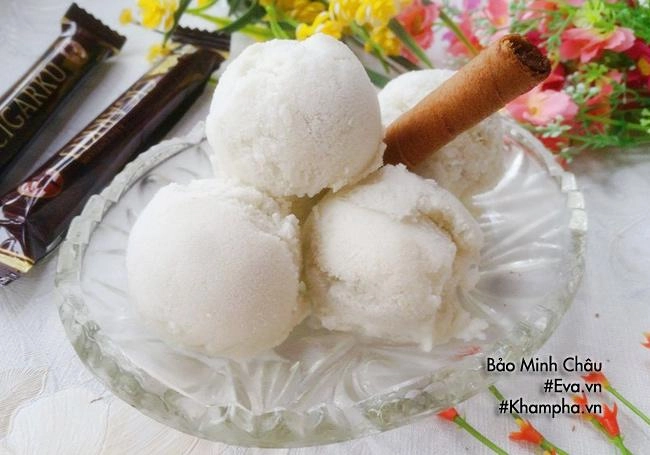 Chồng khen ngon con hết khát với kem sữa tươi mát lạnh ngày hè