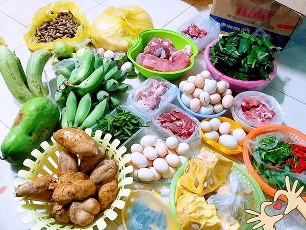 Cô gái quảng bình khoe núi thực phẩm quê mẹ gửi lên thành phố ai nhìn cũng cảm động