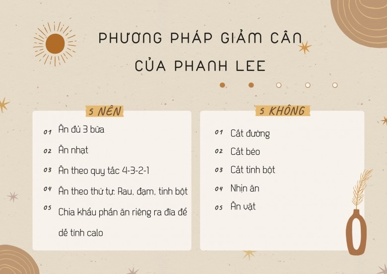 dâu tập toàn nghìn tỷ giảm 10kg sau sinh áp dụng công thức 5 không - 5 nên để ăn uống thoải mái