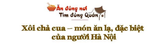 Đầu tuần đổi gió lên phố cổ ăn xôi chả cua trứ danh hà nội