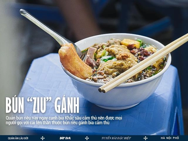 Gánh bún riêu khắc sâu căm thù độc đáo ở hà nội hơn 30 năm nuôi sống cả gia đình