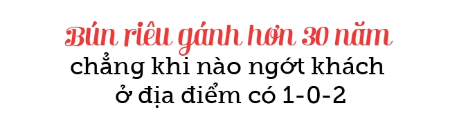 Gánh bún riêu khắc sâu căm thù độc đáo ở hà nội hơn 30 năm nuôi sống cả gia đình