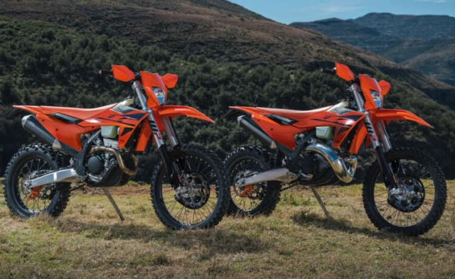 Gia đình xe địa hình enduro ktm exc 2025 chính thức lộ diện