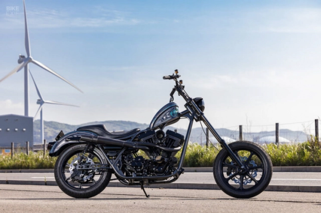 Harley-davidson fxr độ từ xưởng chuyên máy bay trực thăng