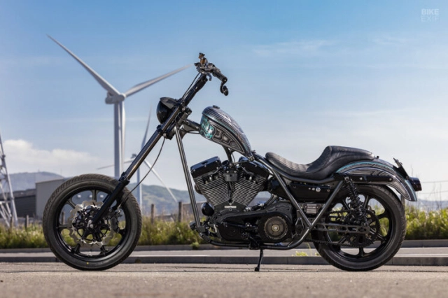 Harley-davidson fxr độ từ xưởng chuyên máy bay trực thăng