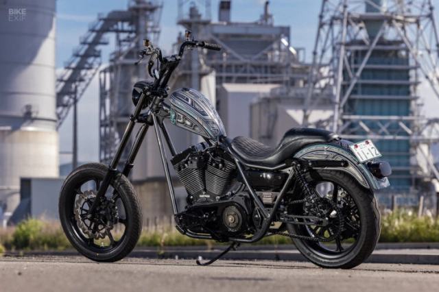 Harley-davidson fxr độ từ xưởng chuyên máy bay trực thăng