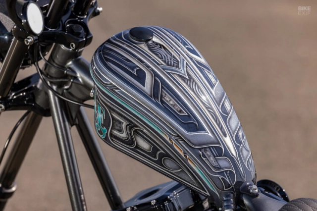 Harley-davidson fxr độ từ xưởng chuyên máy bay trực thăng