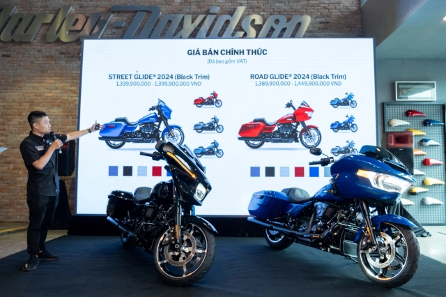 Harley-davidson street glide và road glide 2024 chính thức ra mắt tại việt nam
