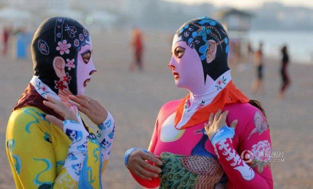 Hè 2018 mốt áo tắm ninja của phụ nữ trung quốc ngày càng gây ám ảnh