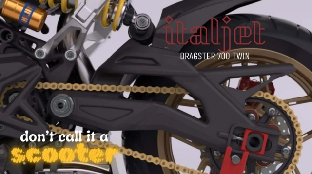 Italjet chia sẻ thông tin chi tiết về dragster 700 twin cho biết đây không phải là xe tay ga