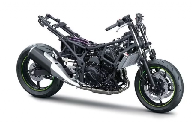 Kawasaki versys 7 được cấp bằng sáng chế động cơ điện hybrid