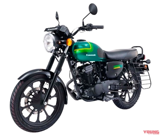 Kawasaki w175 2024 thay đổi dàn chân mới có giá bán quy đổi chưa đến 40 triệu đồng