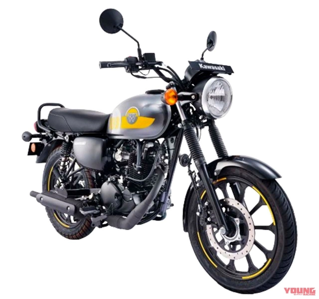 Kawasaki w175 2024 thay đổi dàn chân mới có giá bán quy đổi chưa đến 40 triệu đồng