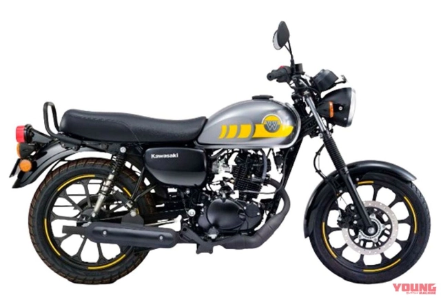 Kawasaki w175 2024 thay đổi dàn chân mới có giá bán quy đổi chưa đến 40 triệu đồng