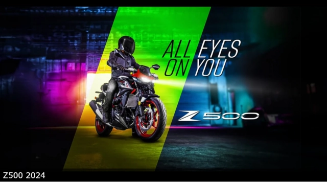 Kawasaki z500 2024 ra mắt với 2 phiên bản đầy thú vị