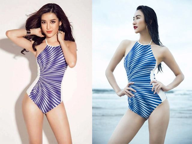 Khi á hậu huyền my và hà thu bất ngờ đụng bikini với nhau ai đẹp hơn ai